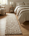 Berber Lattice Shag Collection Area Rug - Atlas (Light Brown) Runner Light Brown  lifestyle 58