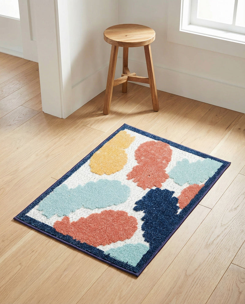 Caribbean Terrace Collection Area Rug -  Nevis Rectangle White  lifestyle 13