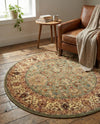 Jaipur Elegance Collection Area Rug -  City Round Light Green  lifestyle 58