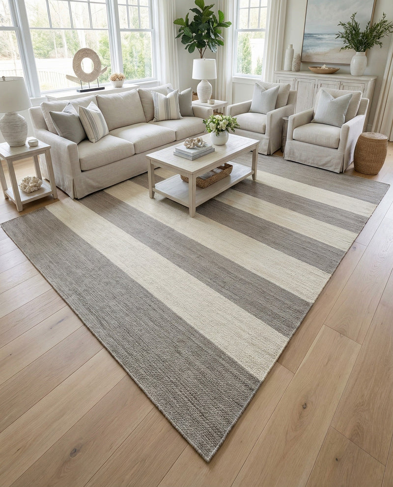 Martha's Vineyard Blueprints Collection Area Rug - Edgartown Rectangle Gray  lifestyle 24