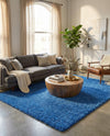 Plush Oasis Collection Area Rug - Serenity (Periwinkle Blue) Rectangle Periwinkle Blue  lifestyle 22