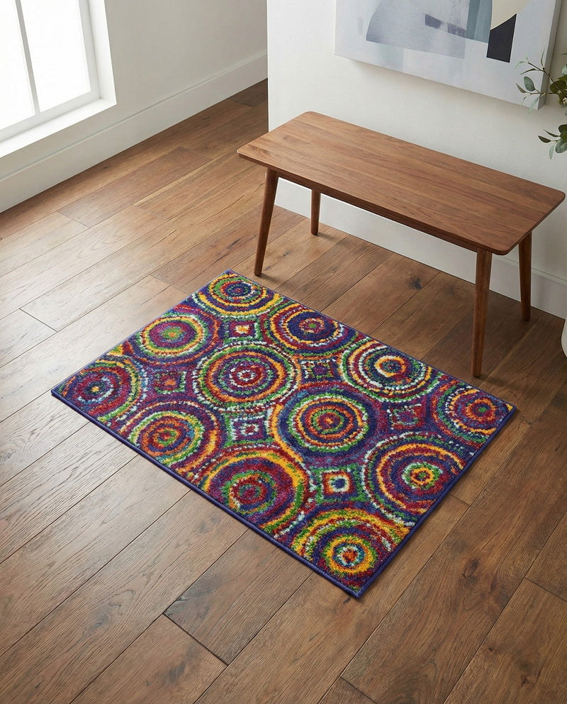 Caribbean Cove Collection Area Rug -  Vincent Rectangle Multi  lifestyle 5