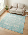 Georgetown Rugs Collection Area Rug - Dupont (Aqua) Square Aqua  lifestyle 35