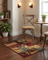 Bistro Lounge Collection Area Rug -  Ristretto Rectangle Multi  lifestyle 17