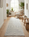 Marrakesh Lattice Collection Area Rug - Casablanca (Light Gray) Runner Light Gray  lifestyle 76