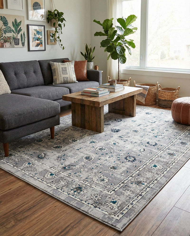 Copenhagen Comfort Collection Area Rug - Frederiksberg Rectangle Gray  lifestyle 21
