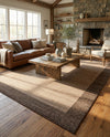 Studio Haven Collection Area Rug -  Conservatory (Light Brown) Rectangle Light Brown  lifestyle 6