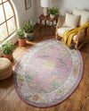 Arcadia Rugs Collection Area Rug - Eden (Pink) Oval Pink  lifestyle 62