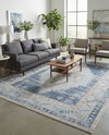 Savannah Series Collection Area Rug -  Augusta (Sky blue) Rectangle Sky blue  lifestyle 21