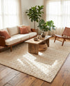 Savannah Weave Collection Area Rug - Serengeti Rectangle Ivory  lifestyle 46