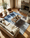 Zagros Shades Collection Area Rug -  Sisakht Rectangle Blue Gray  lifestyle 4