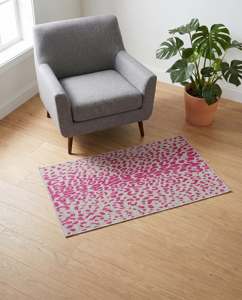 Savannah Escape Collection Area Rug - Serengeti Rectangle Pink Gray  lifestyle 61