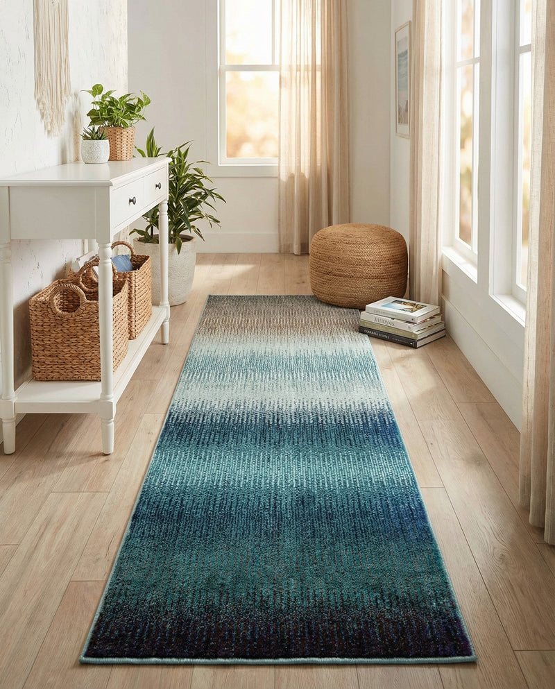 Marrakesh Elegance Collection Area Rug -  Agadir Runner Blue  lifestyle 59