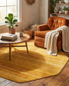 Jewel Oasis Collection Area Rug - Sapphire (Yellow) Octagon Yellow  lifestyle 31