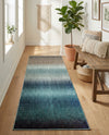 Marrakesh Elegance Collection Area Rug -  Agadir Runner Blue  lifestyle 60