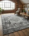 Casablanca Tapestry Collection Area Rug - Fes Rectangle Steel gray  lifestyle 40