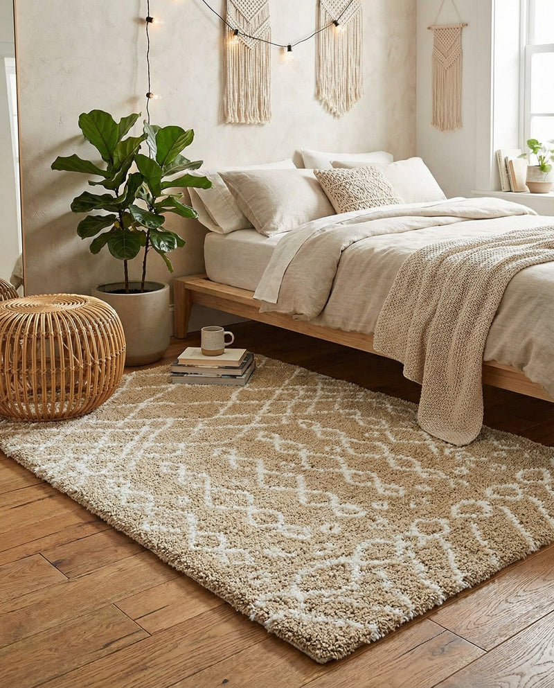 Casablanca Comfort Collection Area Rug -  Fez Rectangle Taupe  lifestyle 26