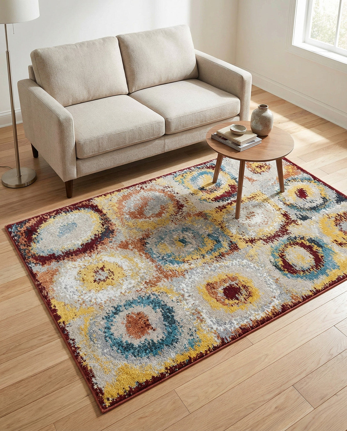 Aegean Elegance Washables Collection Area Rug -  Rhodes Rectangle Multi  lifestyle 13