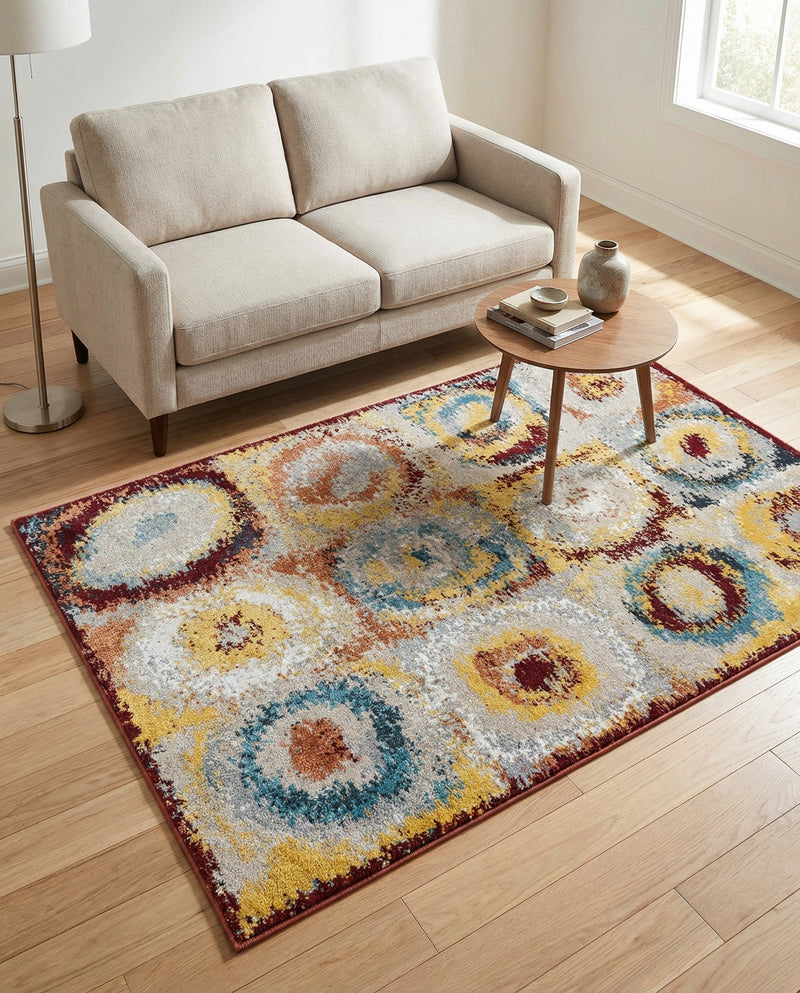 Aegean Elegance Washables Collection Area Rug -  Rhodes Rectangle Multi  lifestyle 13