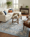 Savannah Elegance Collection Area Rug - Augusta (Aqua Blue) Rectangle Aqua Blue  lifestyle 12