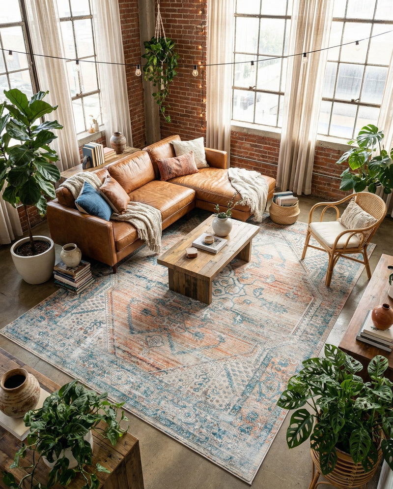 Coastal Haven Collection Area Rug -  Marina Rectangle Multi  lifestyle 20
