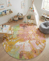 Wonder Tykes Collection Area Rug -  Flutter Round Multi  lifestyle 34
