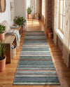 Laguna Sands Collection Area Rug -  Malibu Runner Green  lifestyle 69