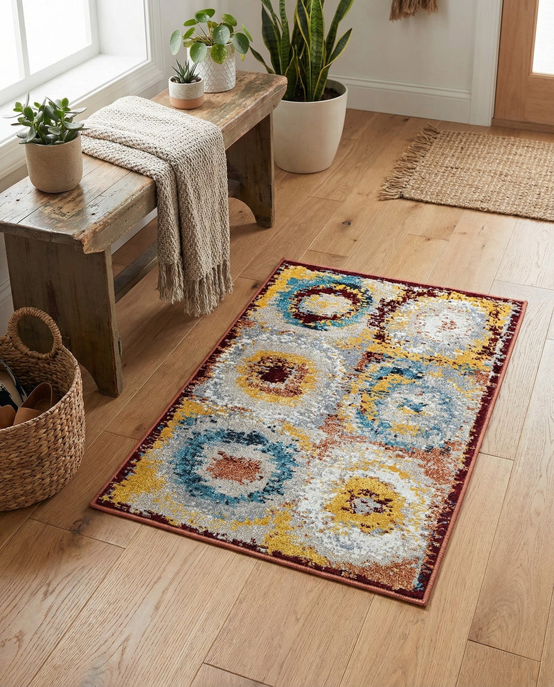 Aegean Elegance Washables Collection Area Rug -  Rhodes Rectangle Multi  lifestyle 5
