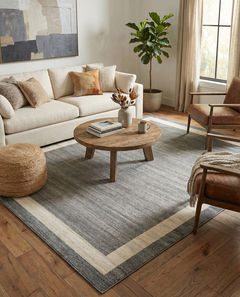 Studio Haven Collection Area Rug -  Alcove (Gray) Rectangle Gray  lifestyle 23