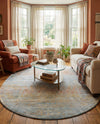 Coastal Haven Collection Area Rug -  Oceania Oval Multi  lifestyle 77