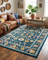 Adriana Terrace Collection Area Rug -  Positano (Navy Blue) Rectangle Navy Blue  lifestyle 15