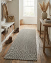 Highland Woven Jute Collection Area Rug - Glenmore (Gray) Runner Gray  lifestyle 77