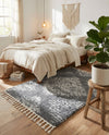 Tranquil Tides Shag Collection Area Rug -  Azure Rectangle Gray  lifestyle 31