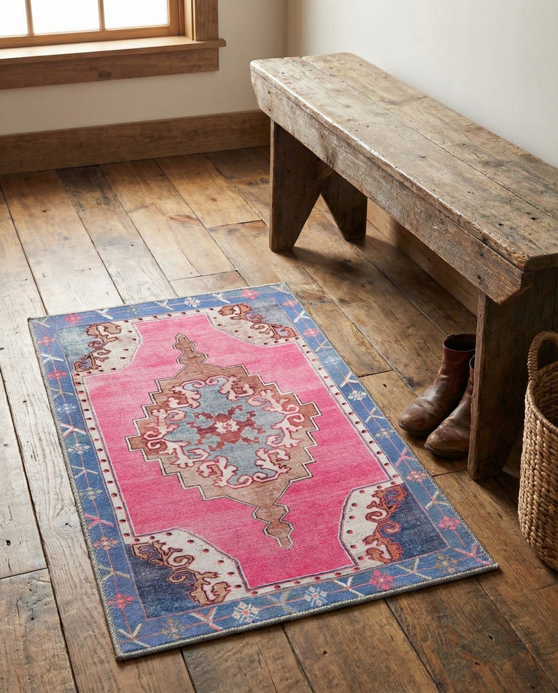 Heritage Elegance Collection Area Rug -  Winterthur (Fuchsia) Rectangle Fuchsia  lifestyle 4