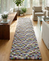 Woolen Sphere Collection Area Rug - Orbsburg (Pink and Purple) Runner Pink and Purple  lifestyle 69