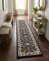Tabriz Tapestry Collection Area Rug - Sahand (Navy Blue) Runner Navy Blue  lifestyle 49