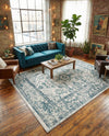 Savannah Elegance Collection Area Rug - Magnolia Rectangle Ivory  lifestyle 33