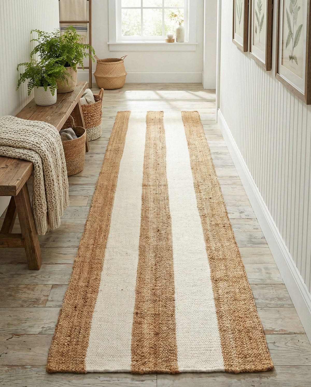 Martha's Vineyard Blueprints Collection Area Rug - Edgartown Runner Tan Sand  lifestyle 155
