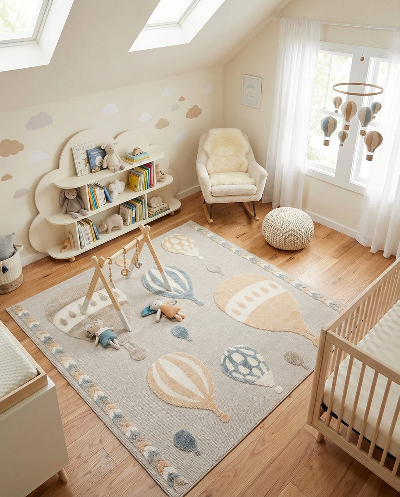 Wonder Tykes Collection Area Rug -  Joyscape Square Multi  lifestyle 65