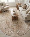 Cambridge Classics Collection Area Rug -  Magdalene (Beige) Oval Beige  lifestyle 51