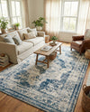 Riviera Elegance Collection Area Rug -  Menton (Blue) Rectangle Blue  lifestyle 27