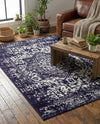 Georgetown Rugs Collection Area Rug - Dupont (Navy Blue) Rectangle Navy Blue  lifestyle 22