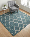 Savannah Pergola Collection Area Rug - Arbor (Teal) Square Teal  lifestyle 38