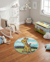 Wonder Tykes Collection Area Rug -  Frolic Round Blue  lifestyle 36