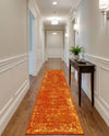 Riviera Elegance Collection Area Rug - Antibes (Orange) Runner Orange  lifestyle 62