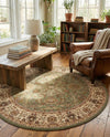Jaipur Elegance Collection Area Rug -  City Round Light Green  lifestyle 69