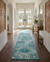 Riviera Elegance Collection Area Rug -  Monaco (Turquoise) Runner Turquoise  lifestyle 37