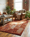 Autumn Meadow Collection Area Rug -  Harvesthill Rectangle Terracotta  lifestyle 15