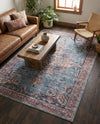 Zahara Oasis Collection Area Rug -  Casablanca Rectangle Blue  lifestyle 11