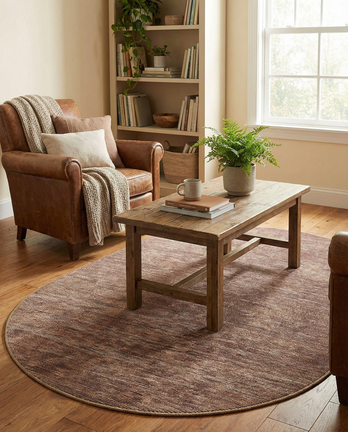Sahara Essence Collection Area Rug - Oasis (Brown) Oval Brown  lifestyle 83